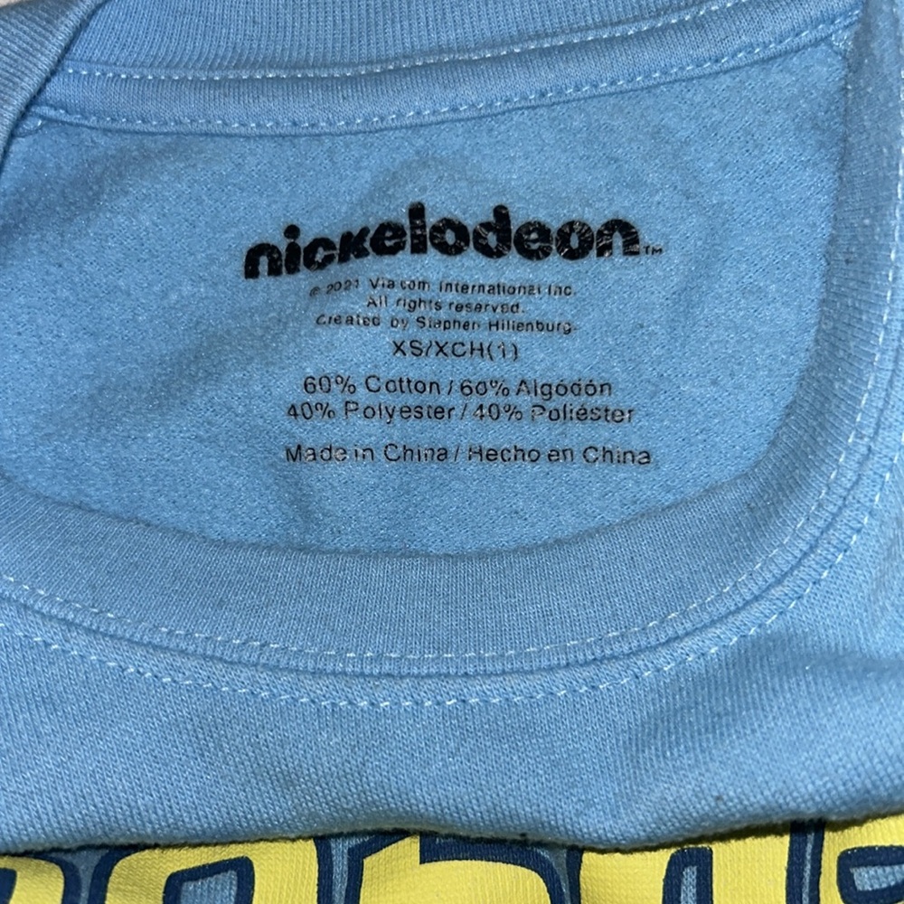 HP🎊SpongeBob SquarePants Blue Sweatshirt Vibrant Design - Picture 4 of 4